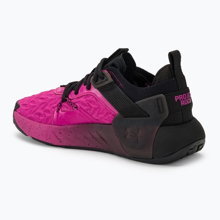 Under Armour Project Rock 6 women's training shoes astro pink/black/astro pink 3
