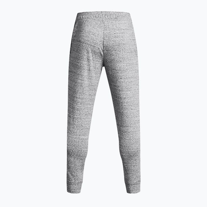 Under Armour men's Rival Terry Jogger mod gray light heather/onyx white trousers 6