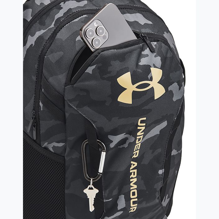 Under Armour Hustle 6.0 29 l urban backpack black/black/metallic gold 3