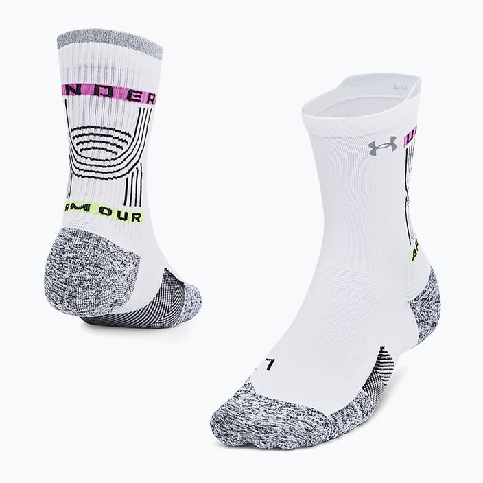 Under Armour ArmourDry Run Cushion Mid-Crew socks white/black 3