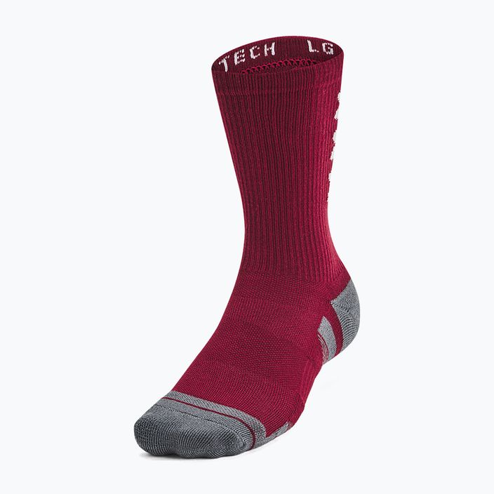 Under Armour Perf Tech Nov Crew 3P cardinal/black/white training socks 2