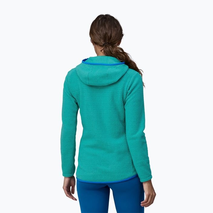 Women's Patagonia R1 Air Full-Zip trekking sweatshirt subtidal blue 2