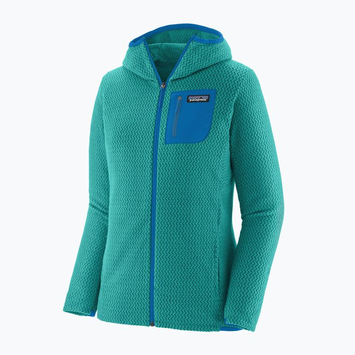 Women's Patagonia R1 Air Full-Zip trekking sweatshirt subtidal blue 3