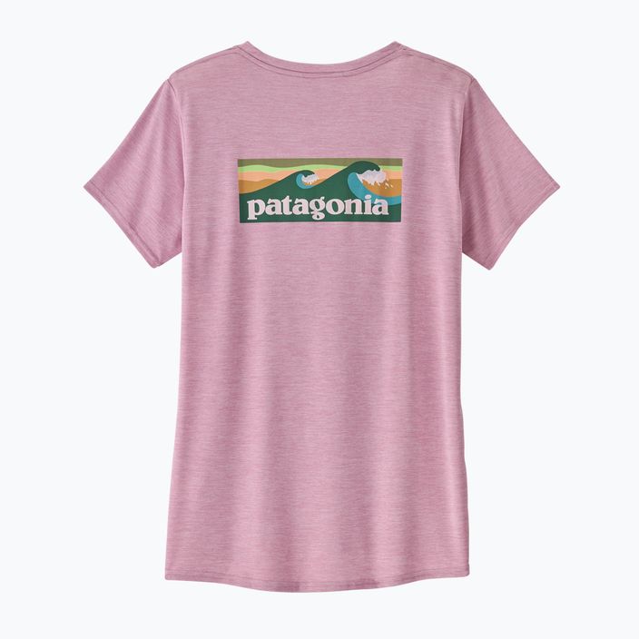 Women's Patagonia Cap Cool Daily Graphic Shirt Waters boardshort logo/milkweed mauve x-dye 4