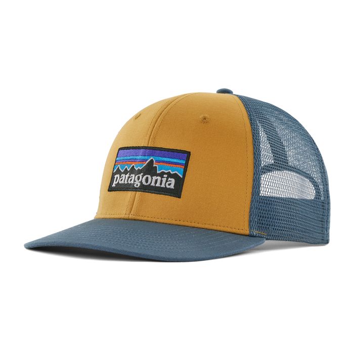 Patagonia P-6 Logo Trucker baseball cap pufferfish gold 2