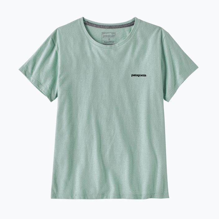 Women's trekking T-shirt Patagonia P-6 Logo Responsibili-Tee wispy green 3