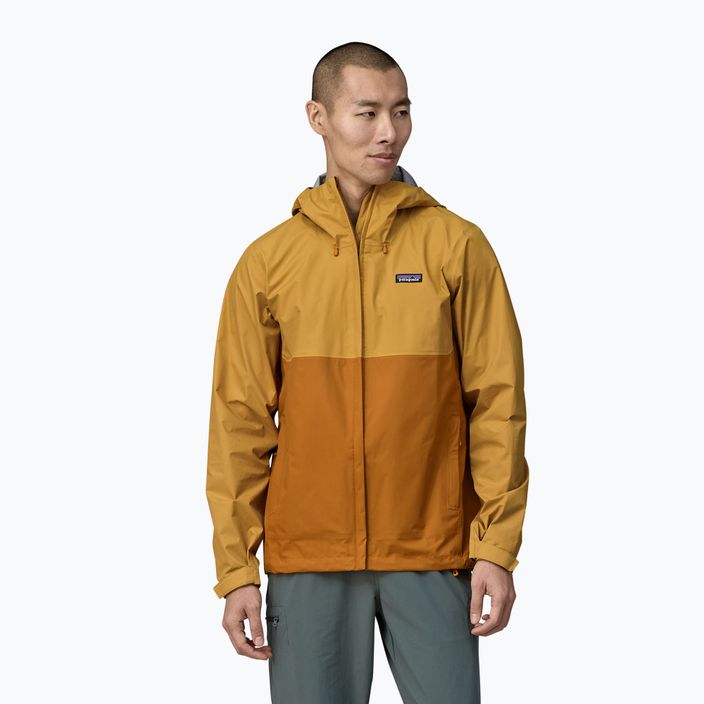Men's Patagonia Torrentshell 3L Rain jacket golden caramel