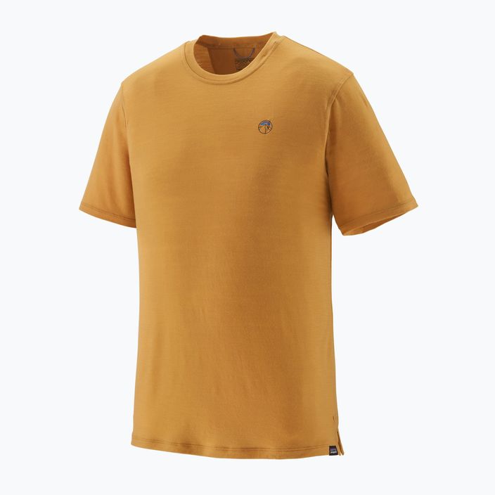 Men's Patagonia Cap Cool Merino Blend Graphic Shirt fizt roy icon/pufferfish gold 3