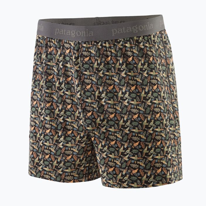 Patagonia men's Essential Boxers allen's party/ink black