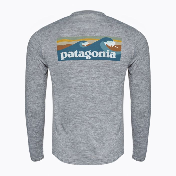 Men's Patagonia Cap Cool Daily Graphic Shirt-Waters boardshort logo abalone blue/feather grey 2