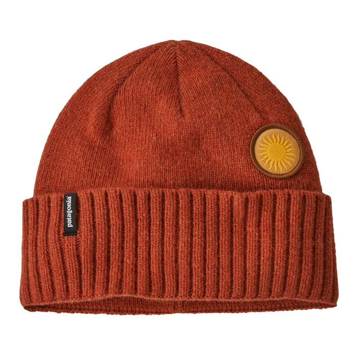 Patagonia Brodeo winter beanie spirited sun/burnished red 2