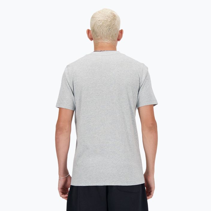 Men's New Balance Stacked Logo athletic grey T-shirt 4