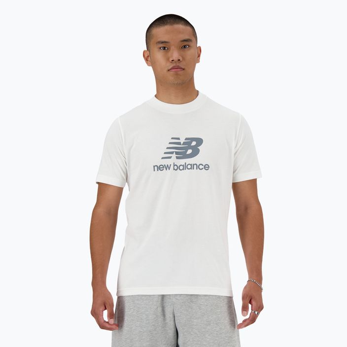 Men's New Balance Stacked Logo T-shirt white