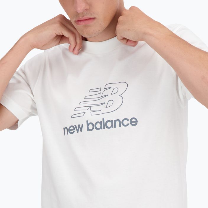 Men's New Balance Graphic V Flying T-shirt white 4