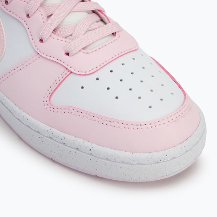 Nike Court Borough Low Recraft white/pink foam shoes 7