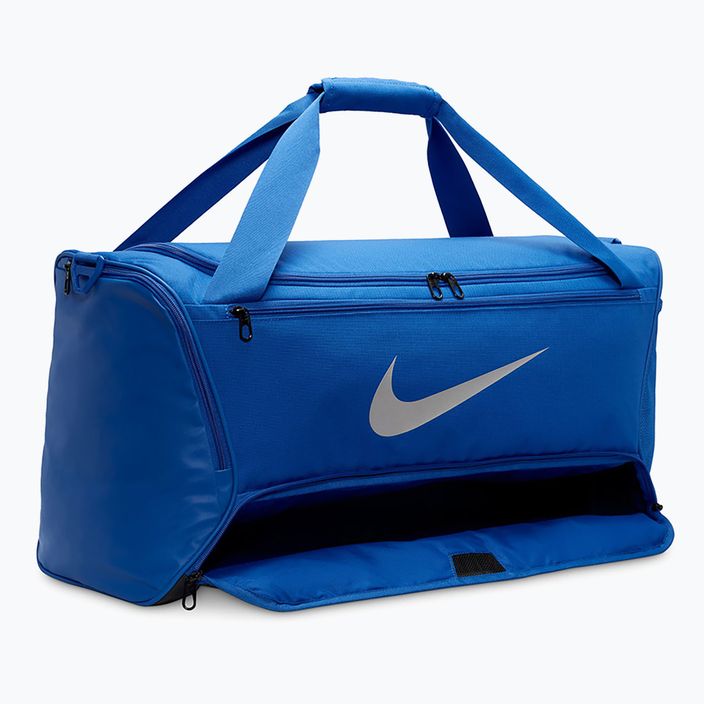 Nike Brasilia 9.5 60 l training bag game royal/black/metallic silver 4
