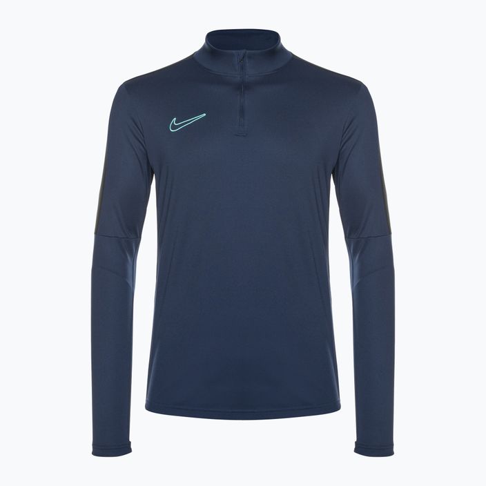 Men's Nike Academy Dri-Fit 1/2-Zip midnight navy/black/midnight navy/hyper turquoise football longsleeve