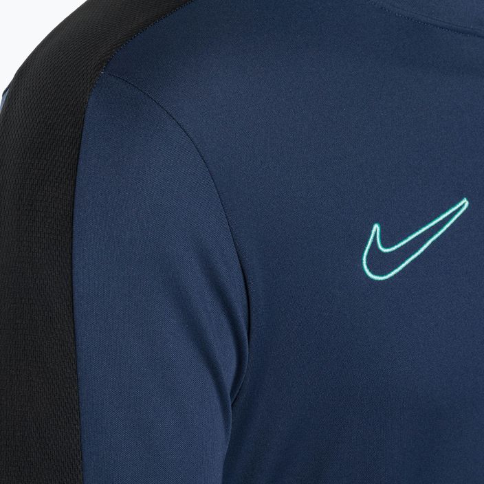 Men's Nike Academy Dri-Fit 1/2-Zip midnight navy/black/midnight navy/hyper turquoise football longsleeve 3