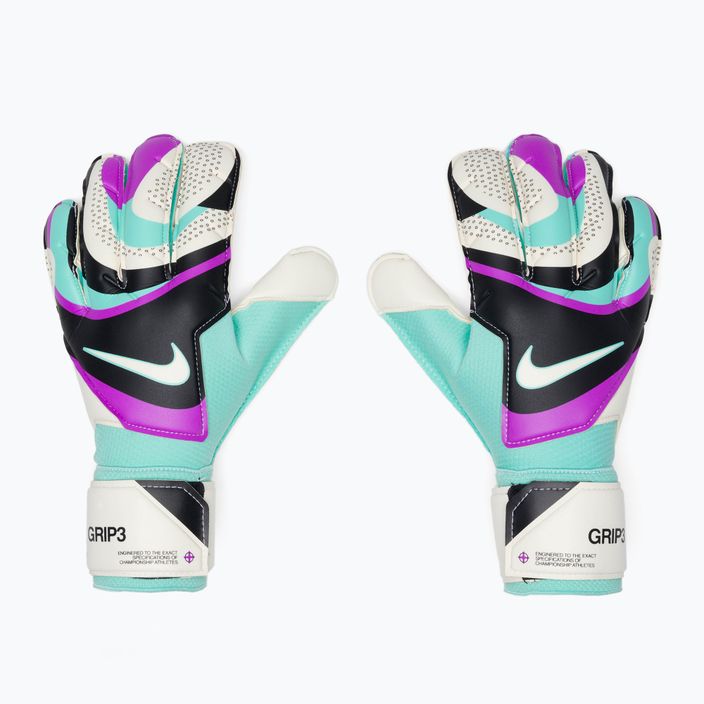 Nike Grip 3 goalkeeper glove black/hyper turquoise/white