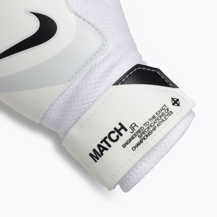Nike Match children's goalkeeper gloves white/pure platinum/black 4