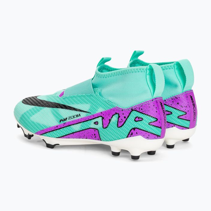 Children's football boots Nike Jr Mercurial Superfly 9 Pro FG hyper turquoise/black/ white/fuchsia dream 3