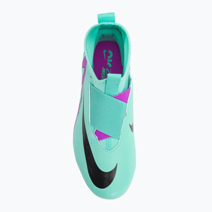 Children's football boots Nike Jr Zoom Mercurial Superfly 9 Academy FG/MG hyper turquoise/black/ white/fuchsia dream 6