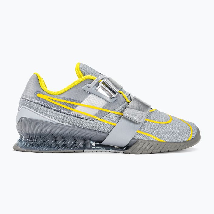Nike Romaleos 4 weightlifting shoes wolf grey/lightening/blk met silver 2