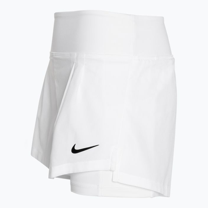 Nike Court Dri-Fit Advantage women's tennis shorts white/white/black 3