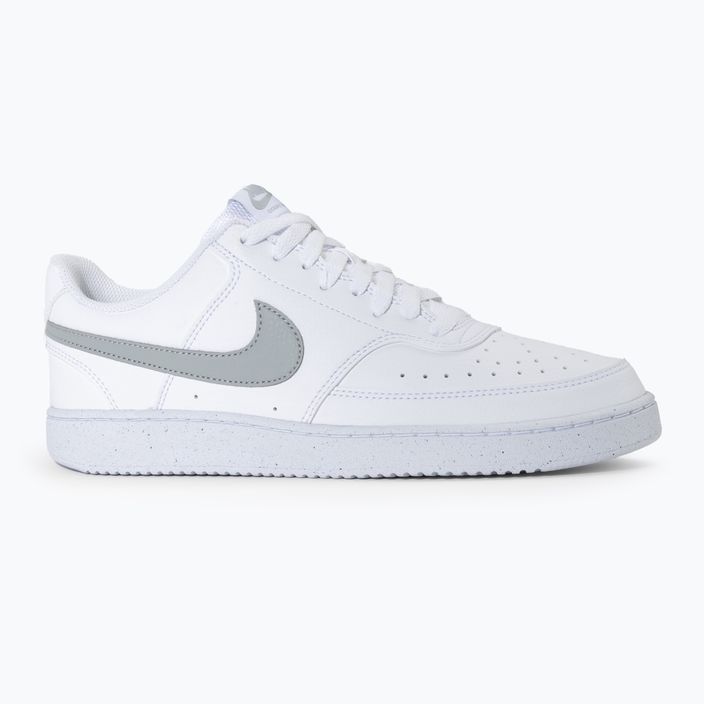 Men's Nike Court Vision Low Next Nature white/light smoke grey shoes 3