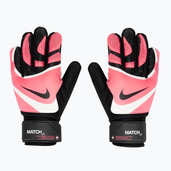 Nike Match black/sunset pulse children's goalkeeper gloves