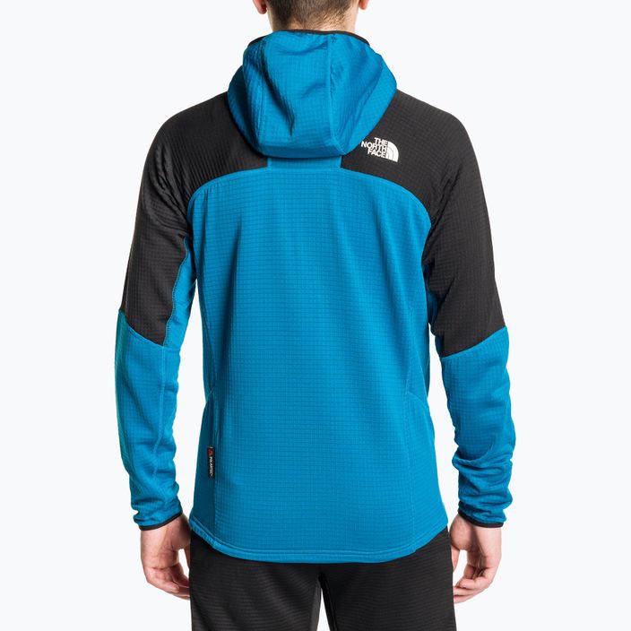 The North Face men's Stormgap Powergrid arctic blue/black trekking sweatshirt 2