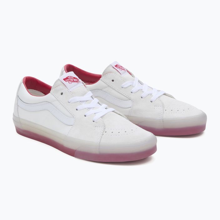 Vans SK8-Low white/red shoes 8