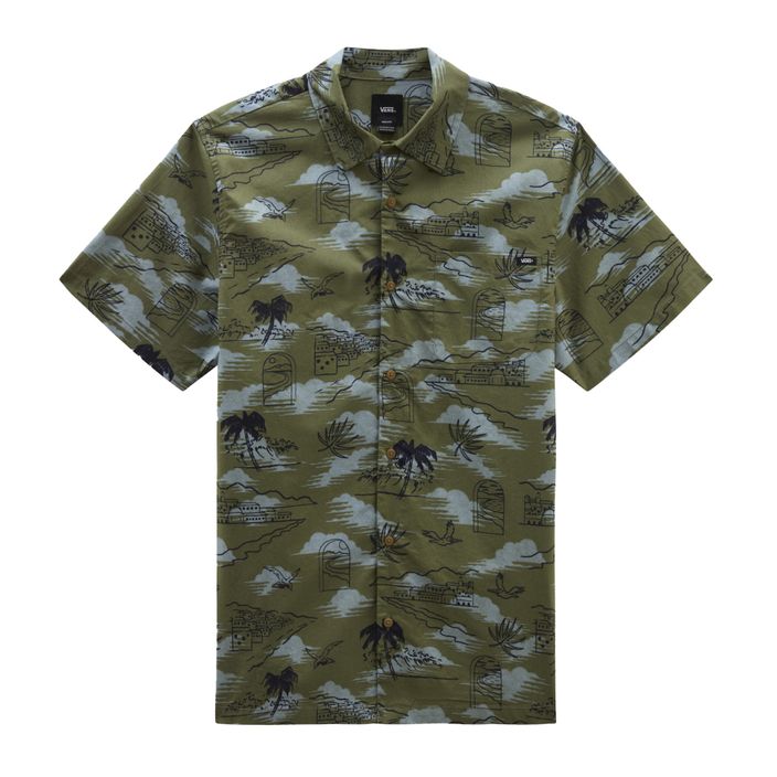 Men's Vans Davista Ss Woven olivine shirt 2