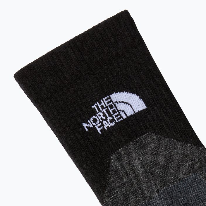 The North Face Hiking Crew black trekking socks 3