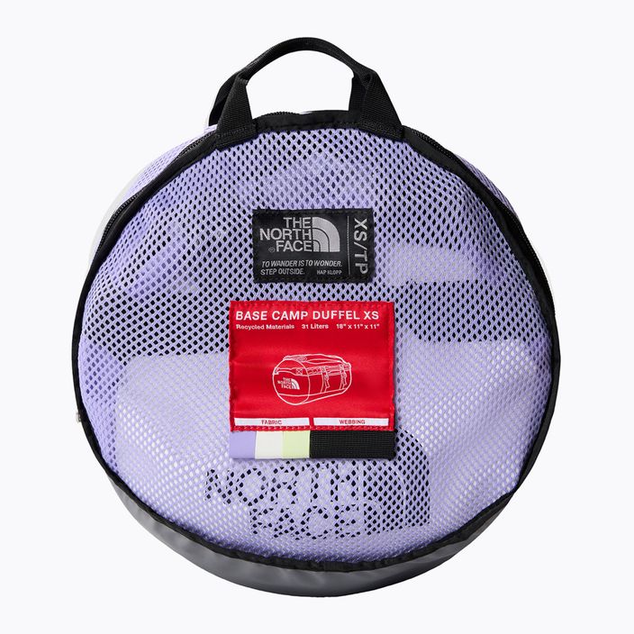 The North Face Base Camp Duffel XS 31 l high purple/astro lime travel bag 2