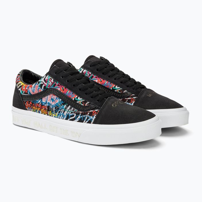 Vans Old Skool shoes black multi 4