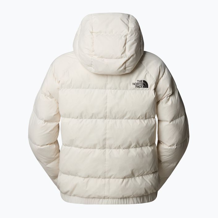 Women's down jacket The North Face Hyalite Down Hoodie white dune 6