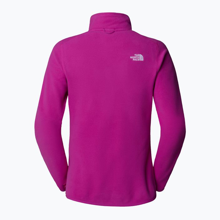 The North Face women's 100 Glacier FZ deep mulberry sweatshirt 2