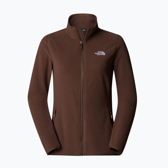 The North Face women's 100 Glacier FZ smokey brown sweatshirt 5