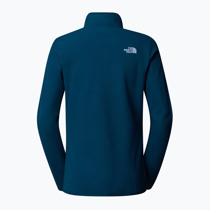 Women's sweatshirt The North Face 100 Glacier 1/4 Zip midnight petrol 5