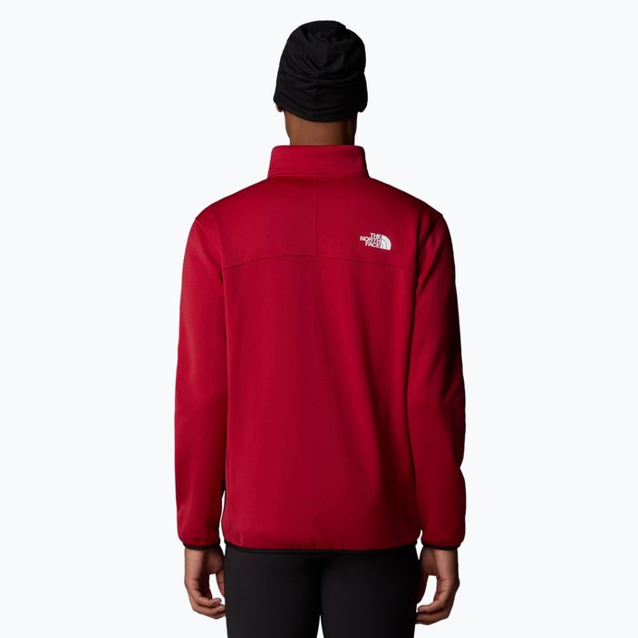 Men's sweatshirt The North Face Crest FZ garnet red/black 3