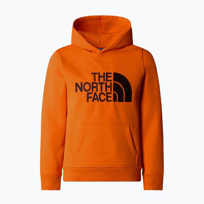 The North Face Drew Peak P/O Hoodie orange children's sweatshirt 4