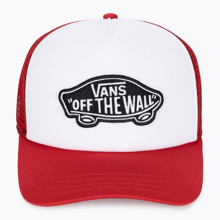 Men's Vans Classic Patch Curved Bill Trucker racing red cap 2