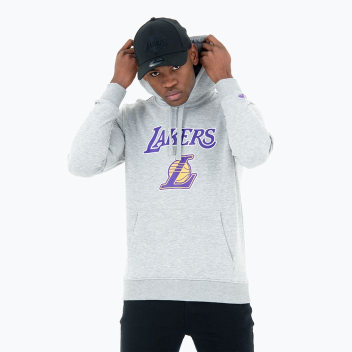 Men's New Era NBA Regular Hoody Los Angeles Lakers grey med sweatshirt