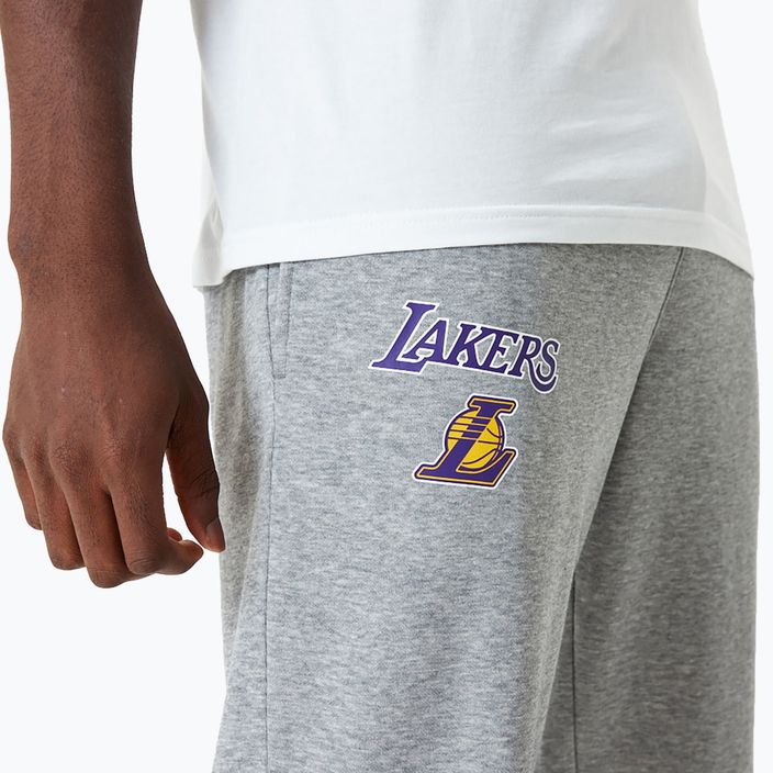 Men's New Era NBA Essentials Jogger Los Angeles Lakers grey med trousers 5