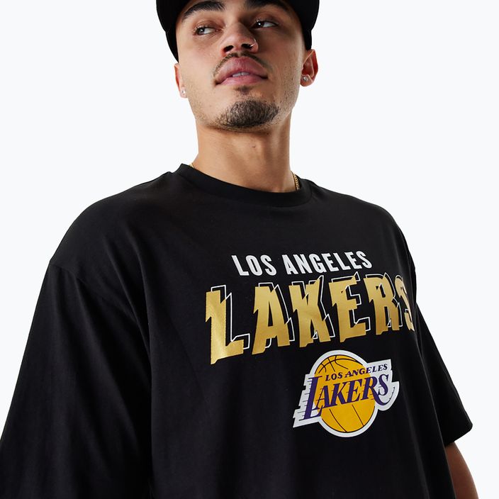 Men's New Era Team Script OS Tee Los Angeles Lakers black 4