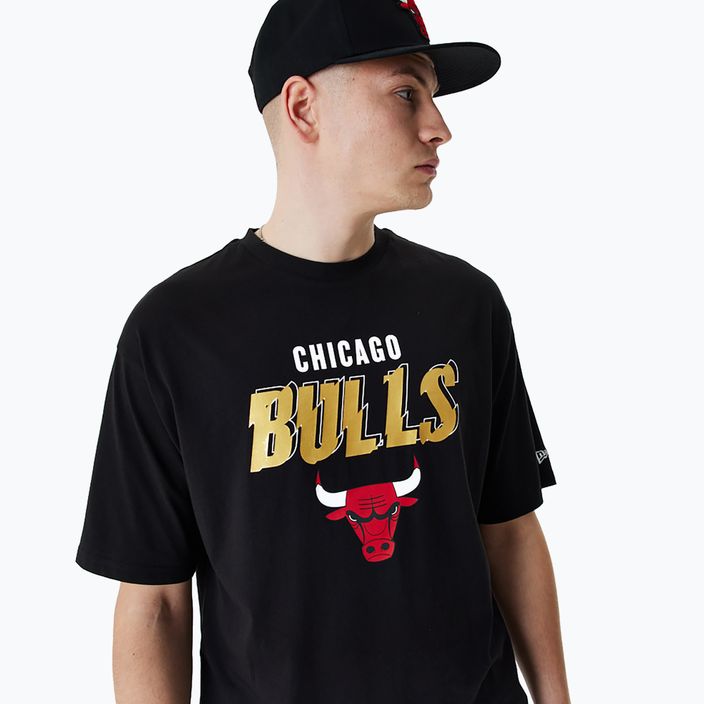 Men's New Era Team Script OS Tee Chicago Bulls black 4