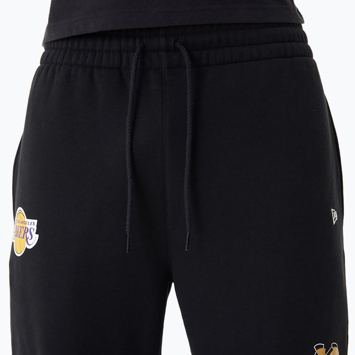 Men's trousers New Era NBA Team Script Jogger Los Angeles Lakers black 4