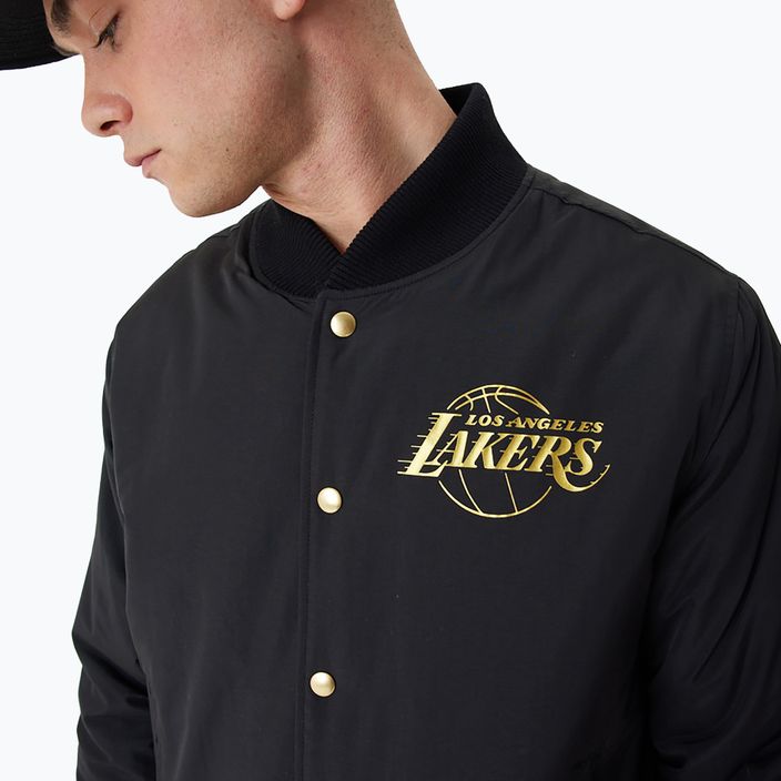 Men's New Era NBA Script BP Bomber Los Angeles Lakers jacket black 3