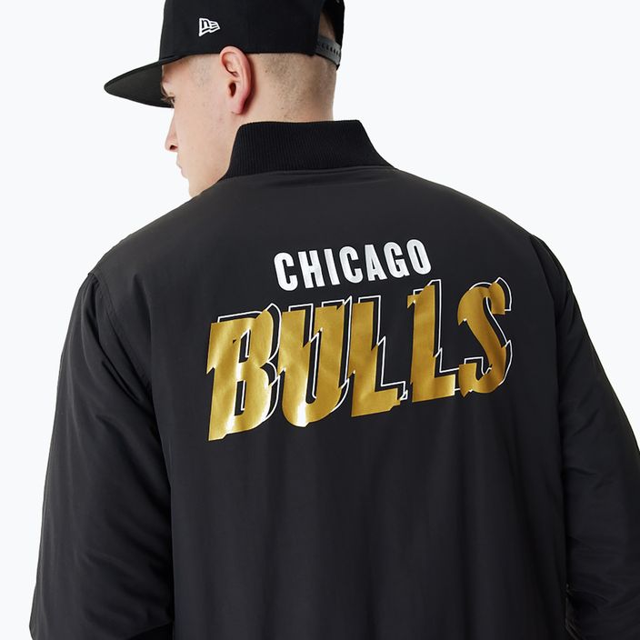 Men's New Era NBA Script BP Bomber Chicago Bulls jacket black 4